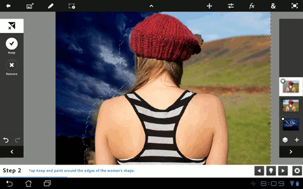 Screenshot of Photoshop Touch