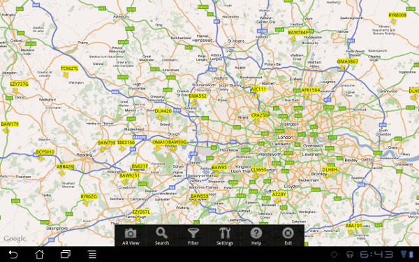 Flight Radar 24 screenshot